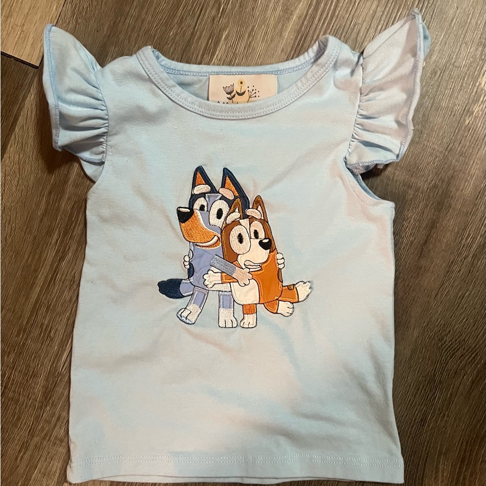 Embroidered Bluey shirt